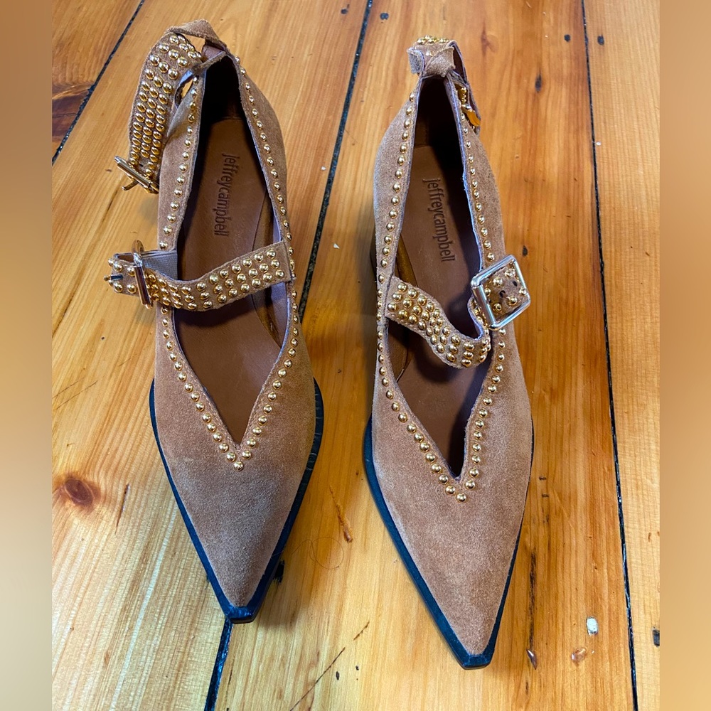 Jeffrey Campbell Suede Studded Heel